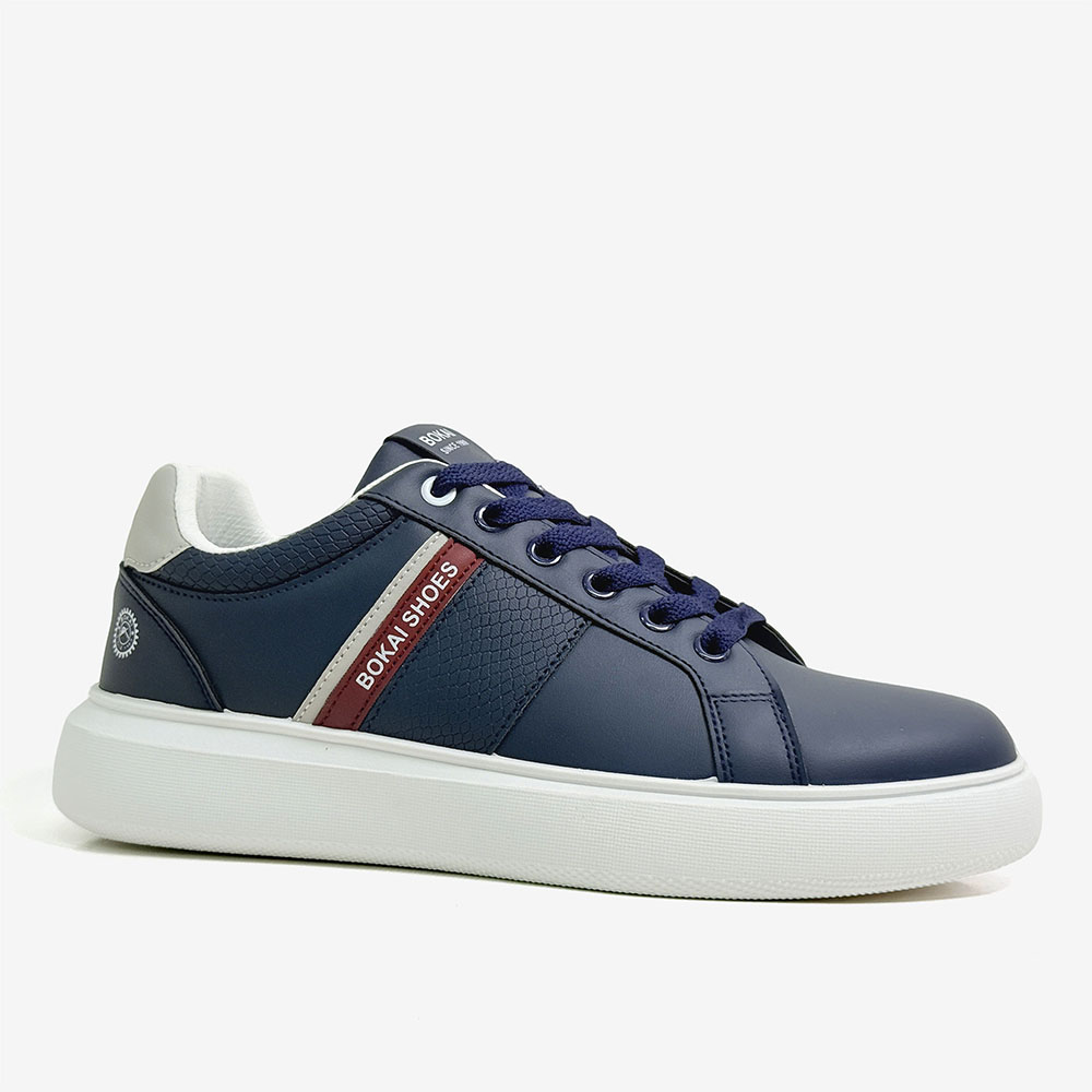 Minimalistic Low Top Skateboard Shoes Men-blue (1)