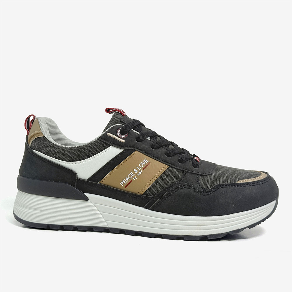 Slip-Resistant Casual Chunky Sneakers-black (3)