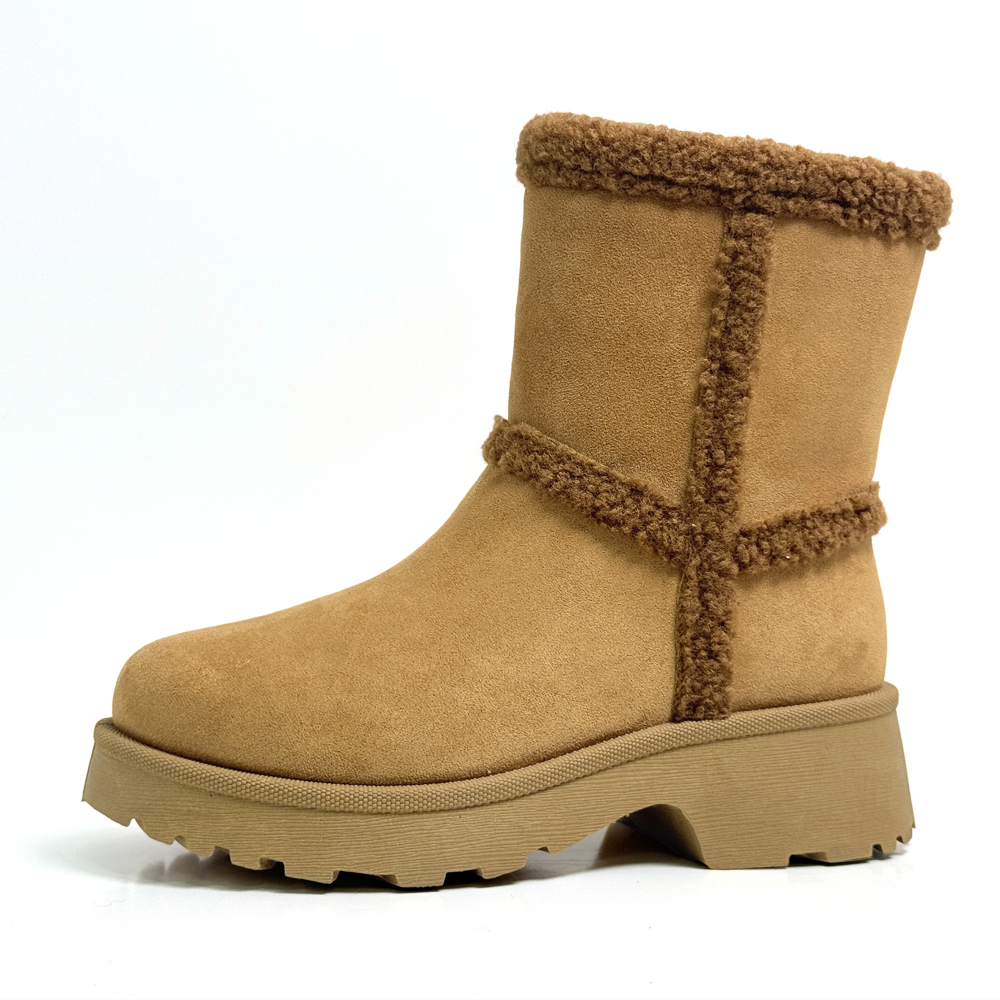 Winter Snow Boots Womens with a Fashion-Forward Edge-KHAKI (1)