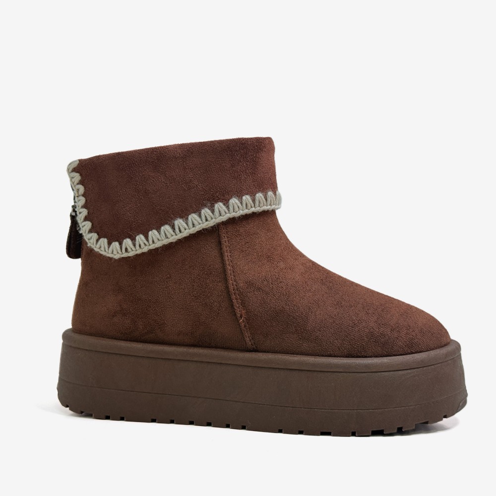 Bulk & Customizable Snow Boots-coffee (1)