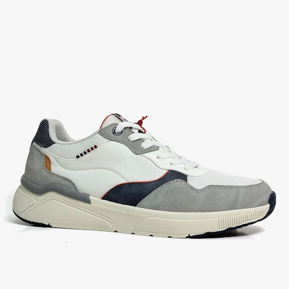PU Comfortable Lightweight Breathable Sneakers-white (1)